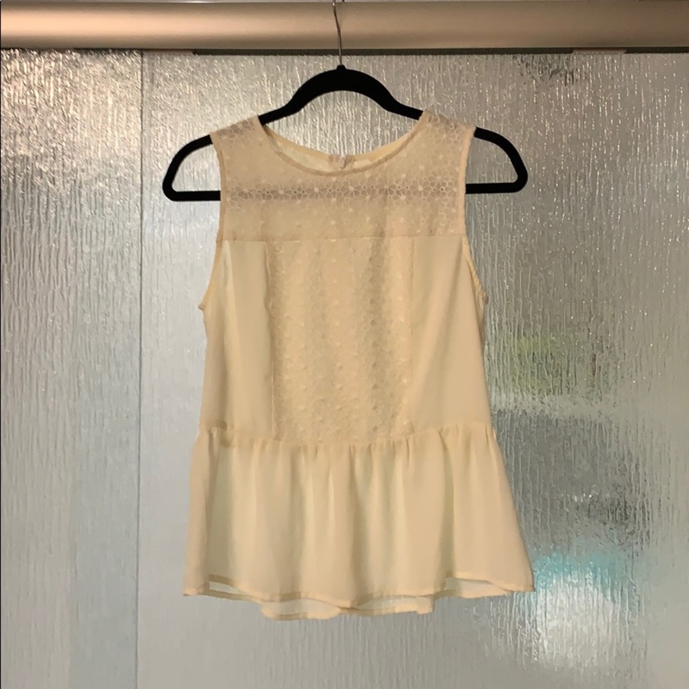 Lacy baby doll tank top